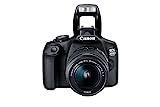 Canon EOS 2000D Spiegelreflexkamera - mit Objektiv EF-S 18-55 IS II (24,1 MP, DIGIC 4+, 7,5 cm (3.0 Zoll) LCD, Display, Full-HD, WIFI, APS-C CMOS-Sensor), schwarz