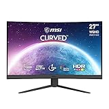 MSI G27CQ4DE E2 27 Zoll (69cm) Gaming Monitor, WQHD (2560x1440), Curve 1500R, 170 Hz, 1ms, VA, HDR Ready, FreeSync Premium, HDMI 2.0b, schwarz